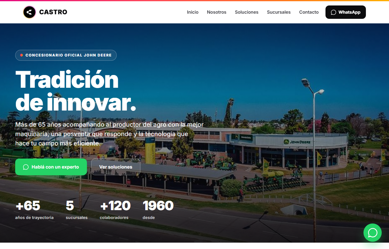Prototipo de la web de Castro